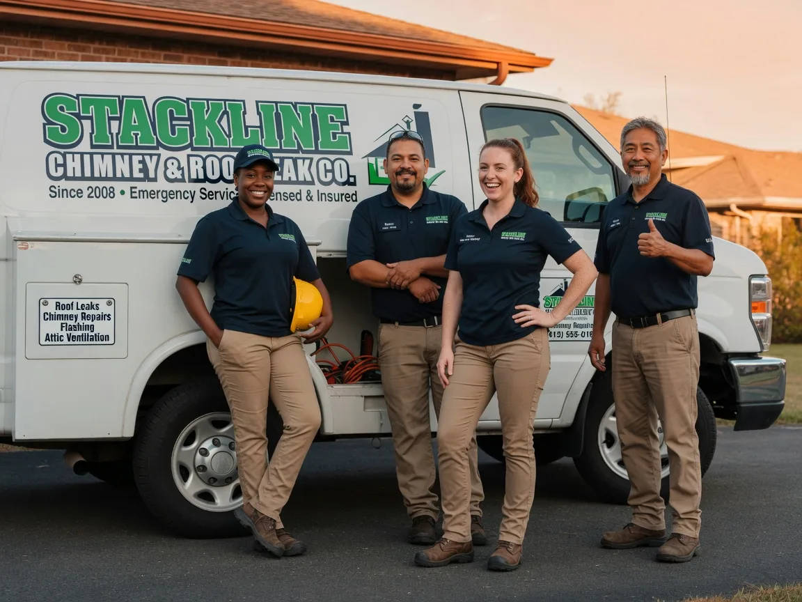 Chimney flashing repair company in Nice, CA